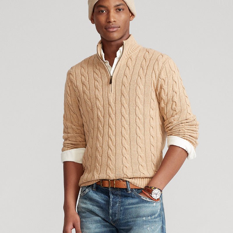 Wool Pullover Quarter-Zip
