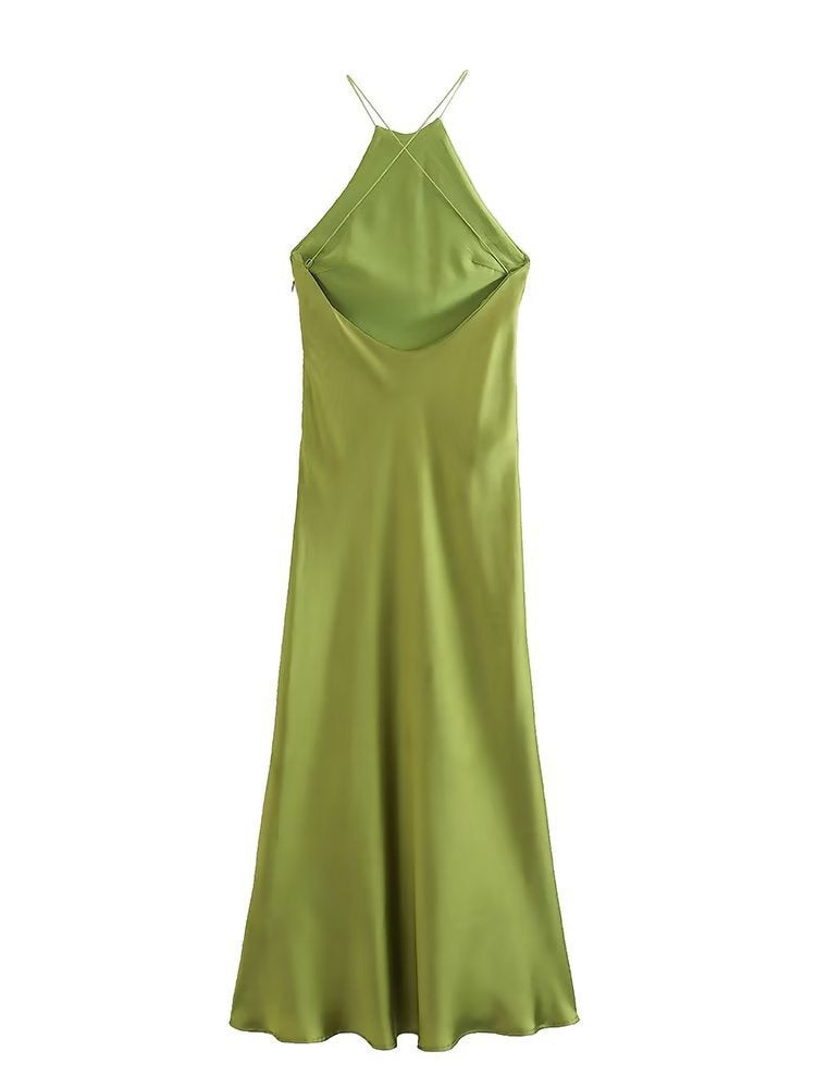 Sling Silk Satin Dress